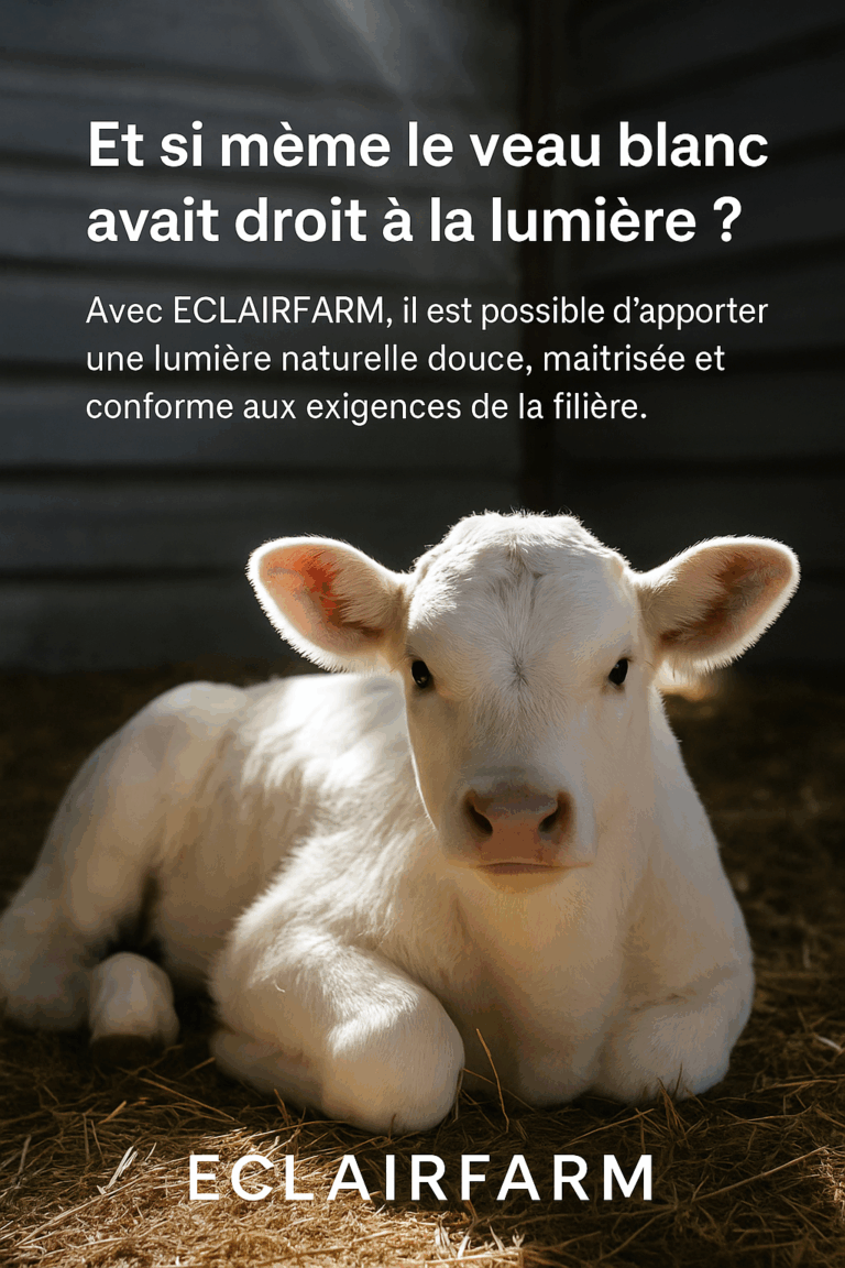 Veau à la lumière naturelle